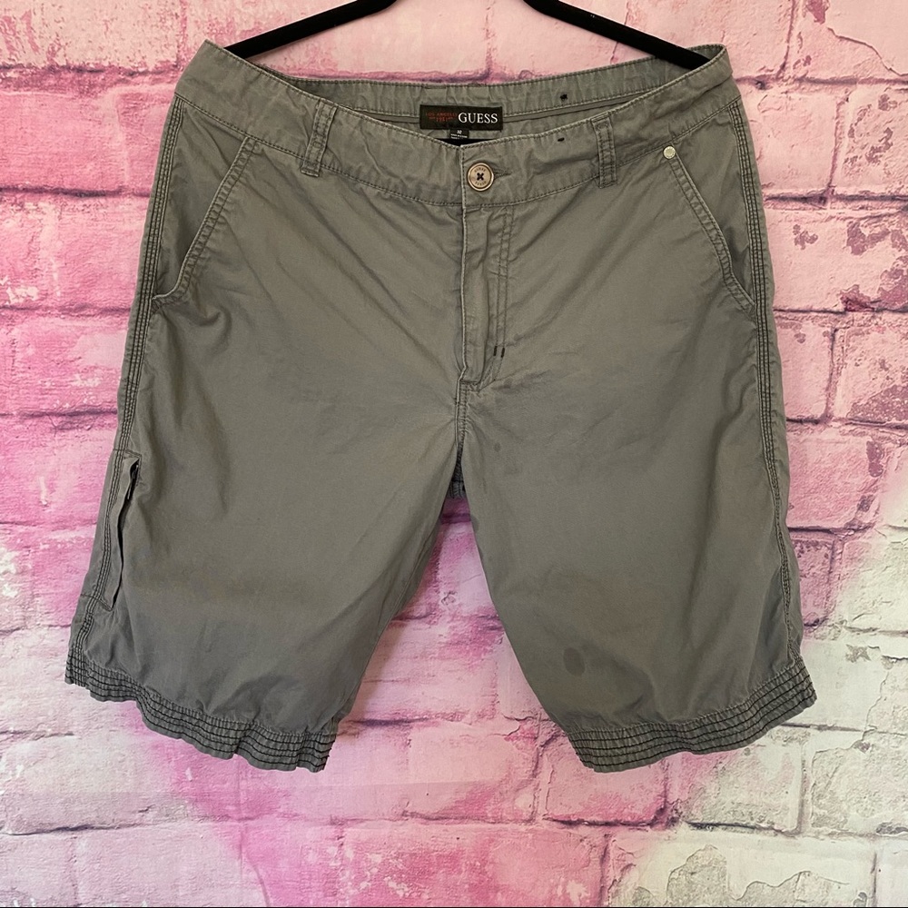 GUESS Gray Cargo Shorts.